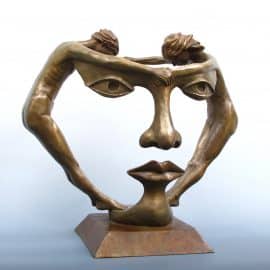 We Two Together | Bronze | 12 x 13 x 10 inches